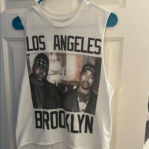 White Graphic Women’s Tank Top